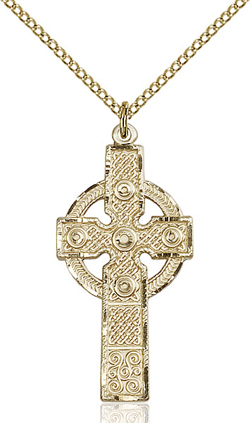 Gold-Filled Kilklispeen Cross Pendant