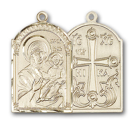 Gold-Filled Mother of God Pendant
