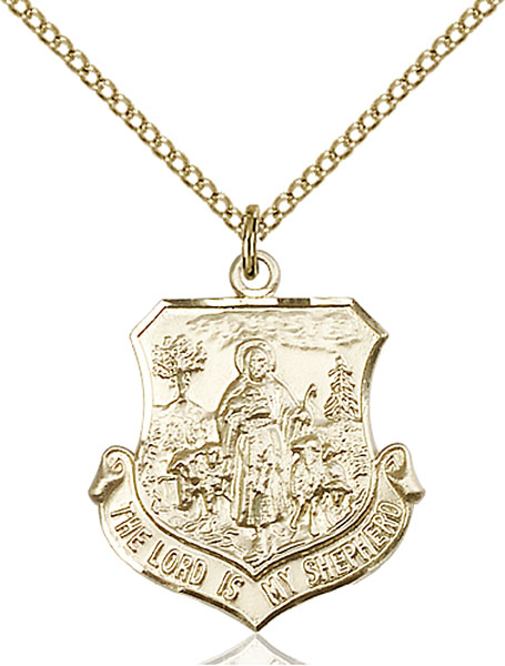 Gold-Filled Lord Is My Shepherd Pendant