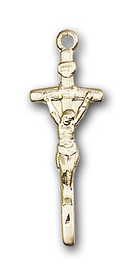 Gold-Filled Papal Crucifix Pendant