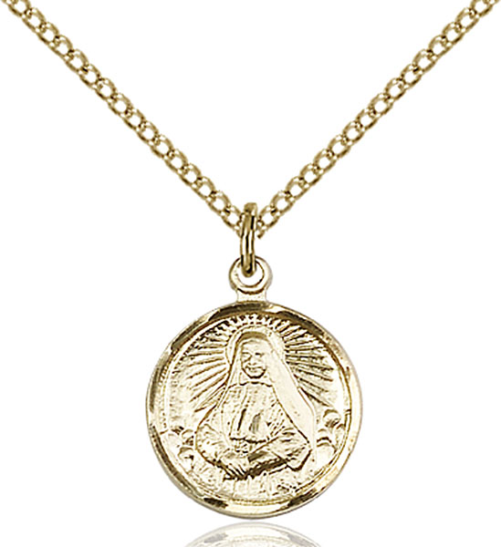 Gold-Filled St. Cabrini Pendant