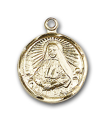 14K Gold St. Cabrini Pendant - Engravable
