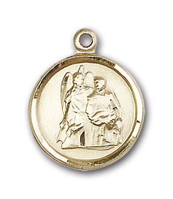14K Gold St. Raphael the Archangel Pendant - Engravable