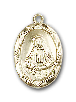 14K Gold St. Frances Cabrini Pendant - Engravable