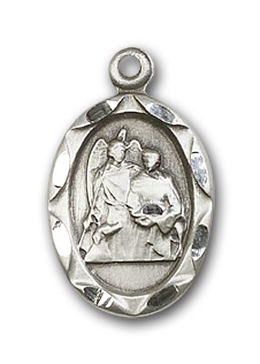 Sterling Silver St. Raphael the Archangel Pendant
