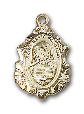 Gold-Filled Maria Faustina Pendant