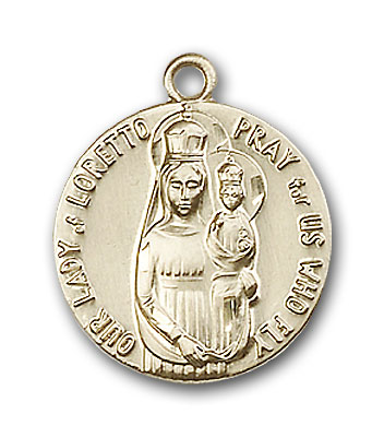 Gold-Filled Our Lady of Loretto Pendant
