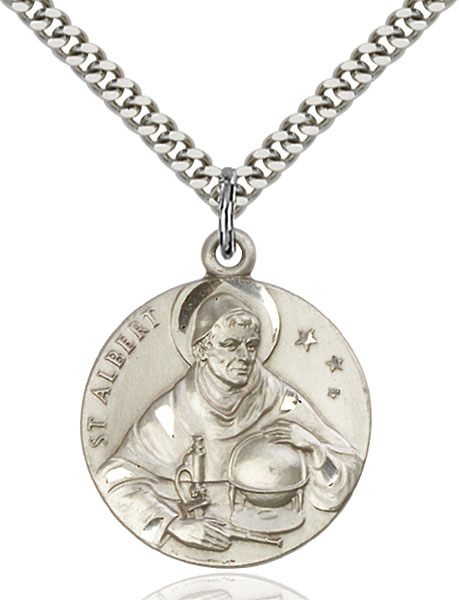 Sterling Silver St. Albert the Great Pendant