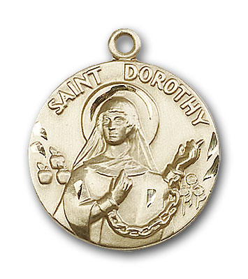 14K Gold St. Dorothy Pendant - Engravable