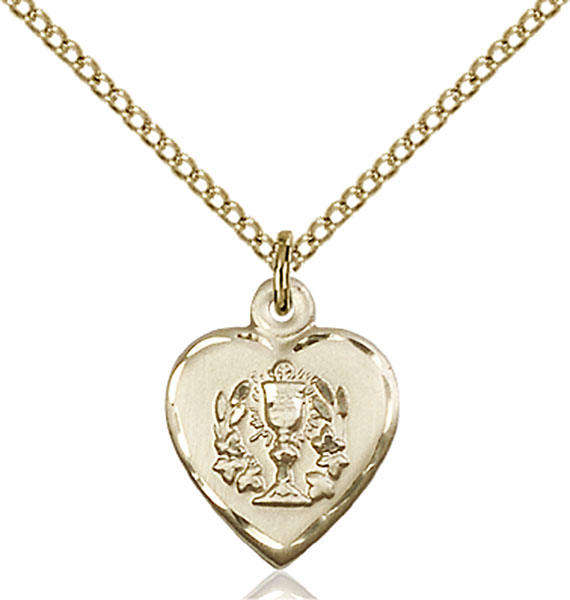 Gold-Filled Heart / Communion Pendant
