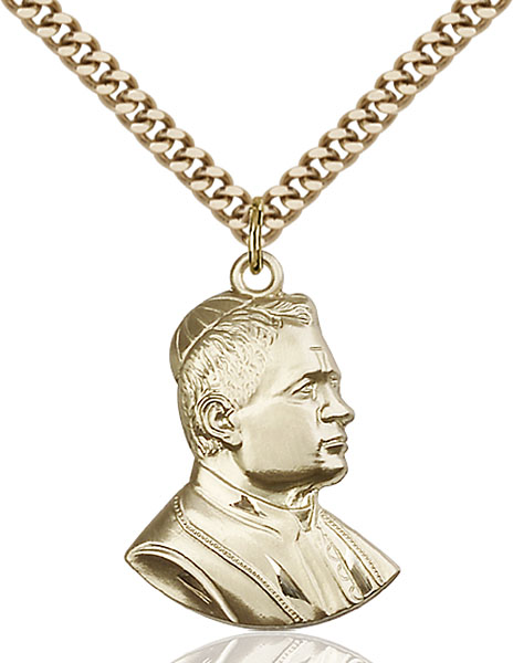 Gold-Filled Saint Pius X Pendant