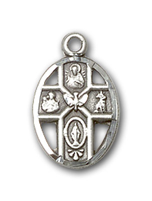 Sterling Silver 5-Way Pendant