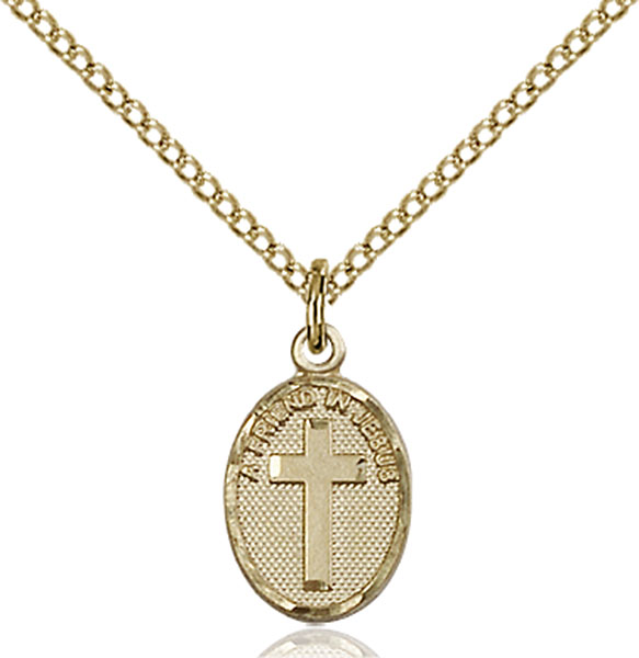 Gold-Filled Friend In Jesus Cross Pendant