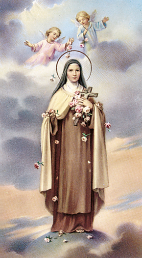 St Theresa Holy Card