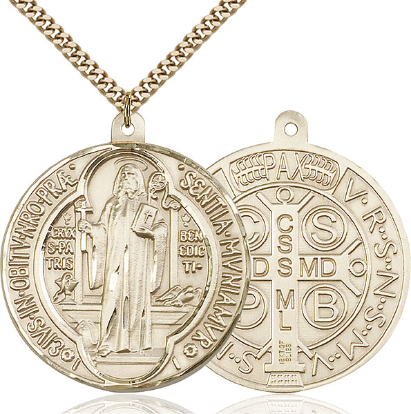 Gold-Filled St. Benedict Pendant