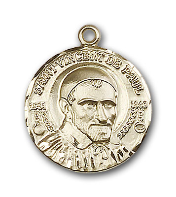 Gold-Filled St. Vincent de Paul Pendant