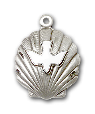Sterling Silver Shell / Holy Spirit Pendant