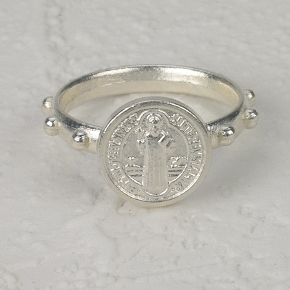 St Benedict Medium Rosary Ring - The ACTS Mission Store