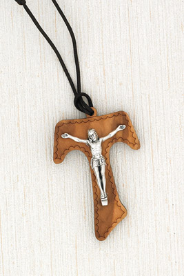Wooden Cross Necklaces (Pack of 12)