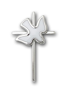 Sterling Silver Cross / Holy Spirit Pendant