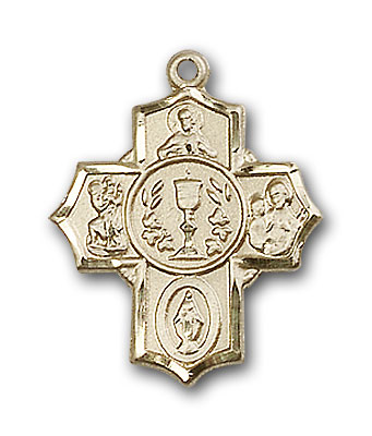 14K Gold Millennium Crucifix Pendant