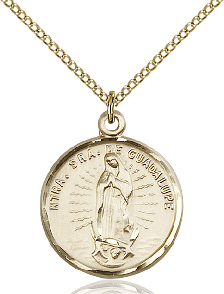 Gold-Filled Our Lady of Guadalupe Pendant