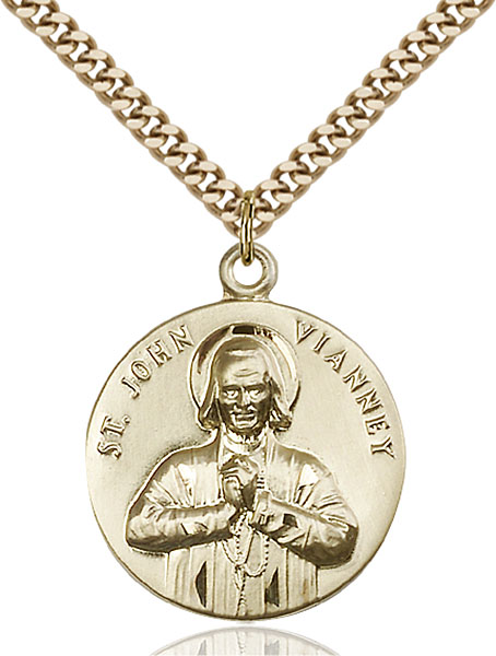 Gold-Filled St. John Vianney Pendant