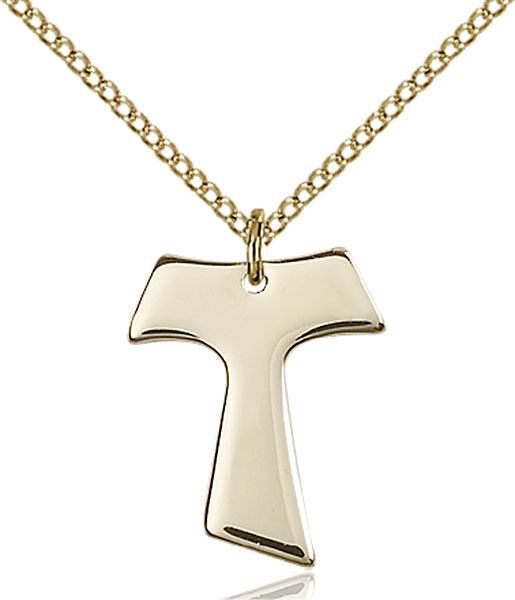 Gold-Filled Tau Cross Pendant
