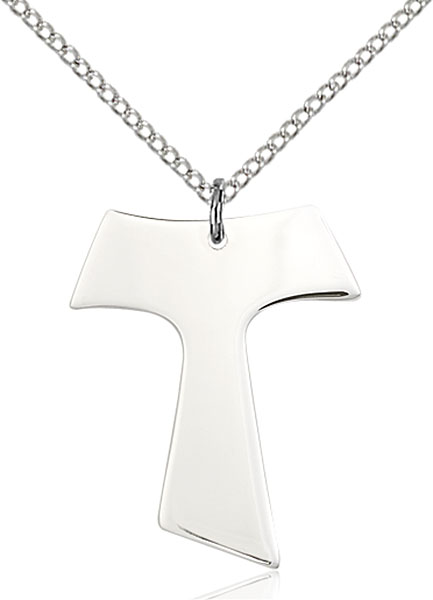 Sterling Silver Tau Cross Pendant
