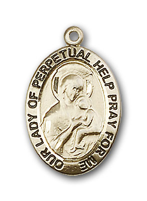 Gold-Filled Our Lady of Perpetual Help Pendant