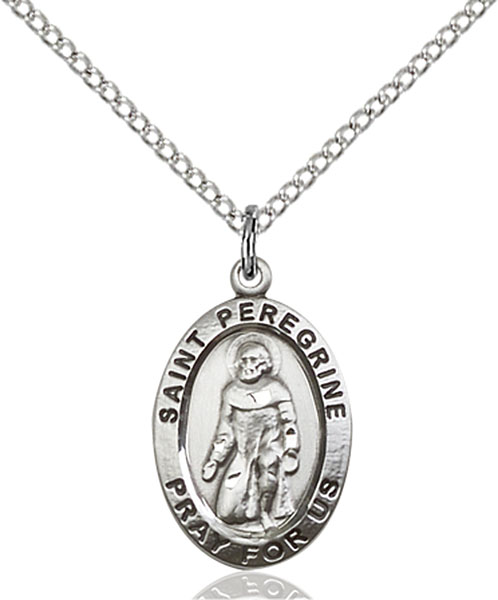 Sterling Silver St. Peregrine Pendant
