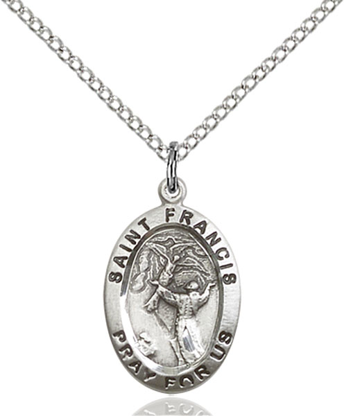 Sterling Silver St. Francis of Assisi Pendant