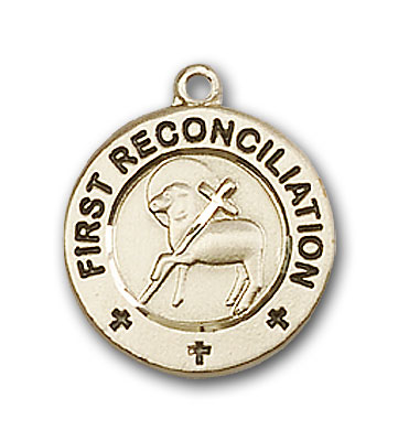 14K Gold First Reconciliation / Penance Pendant