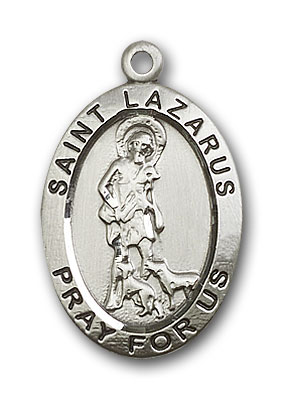 Sterling Silver St. Lazarus Pendant