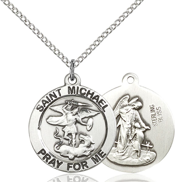 Sterling Silver St. Michael the Archangel Pendant