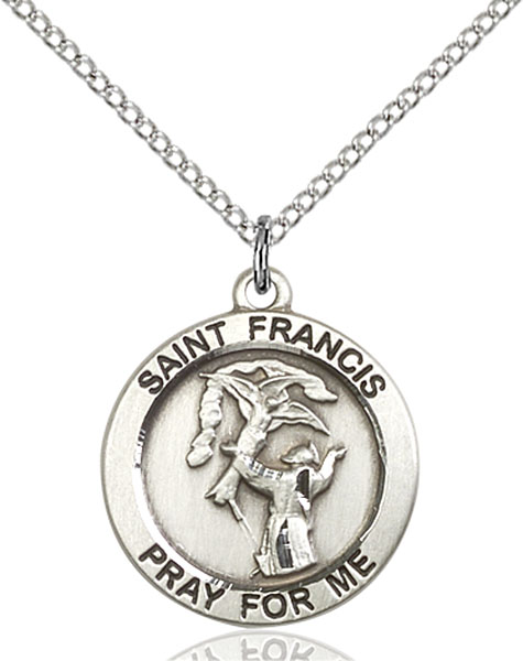 Sterling Silver St. Francis Pendant