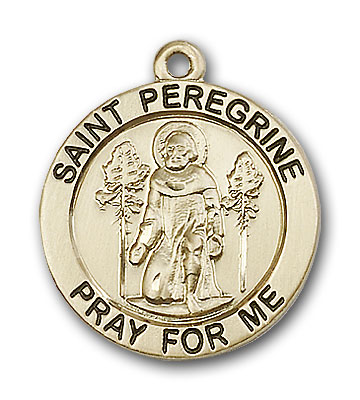 Gold-Filled St. Peregrine Pendant