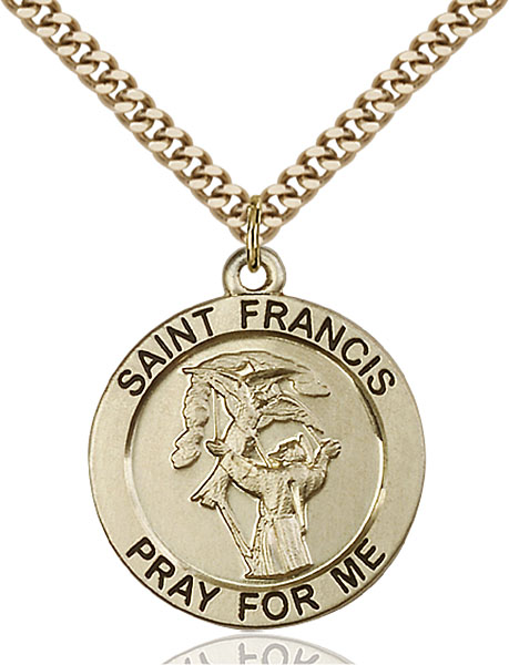 Gold-Filled St. Francis Pendant