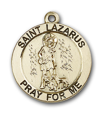 Gold-Filled St. Lazarus Pendant
