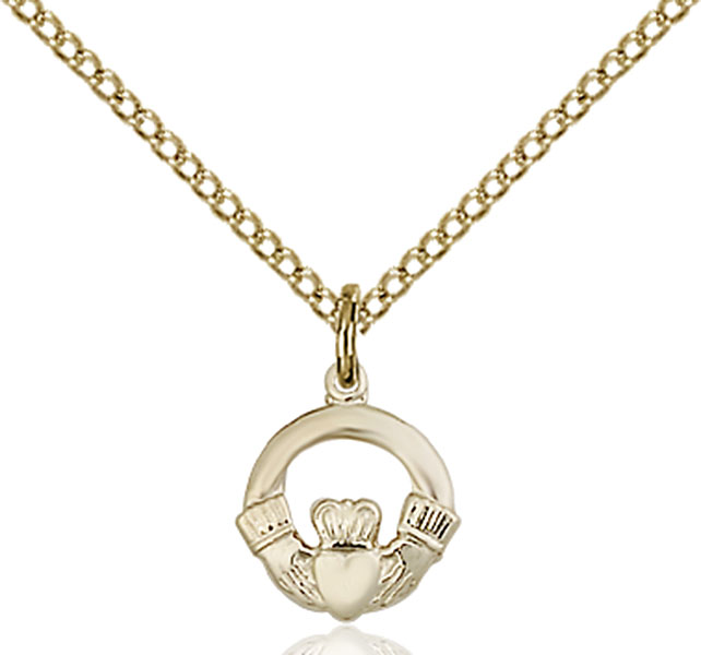 Gold-Filled Claddagh Pendant