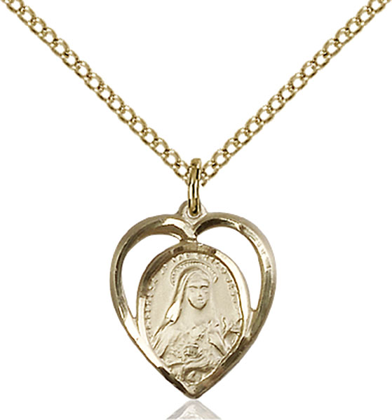 Gold-Filled St. Theresa Pendant