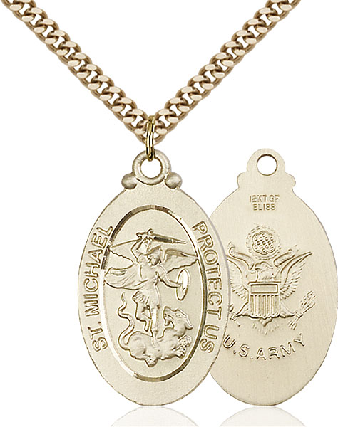 Gold-Filled St. Michael the Archangel Pendant