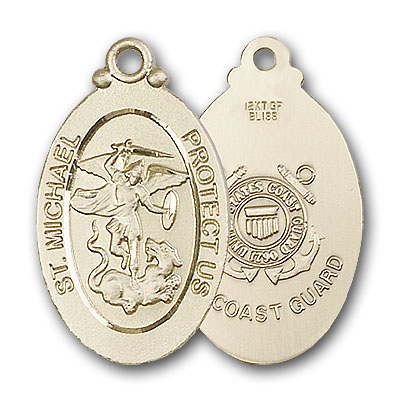 Gold-Filled St. Michael / Coast Guard Pendant