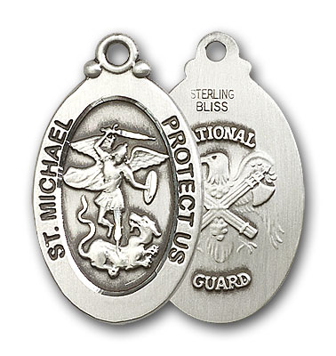 Sterling Silver St. Michael / National Guard Pendant