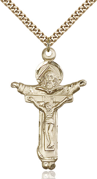 Gold-Filled Trinity Crucifix Pendant