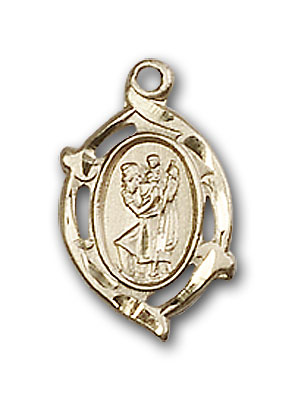 Gold-Filled St. Christopher Pendant
