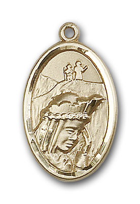 Gold-Filled Our Lady of La Salette Pendant