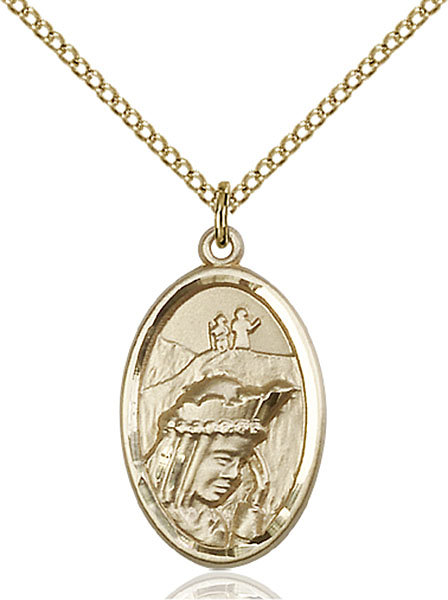 Gold-Filled Our Lady of La Salette Pendant