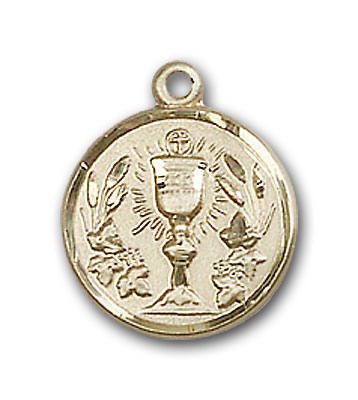 14K Gold Communion Chalice Pendant - Engravable
