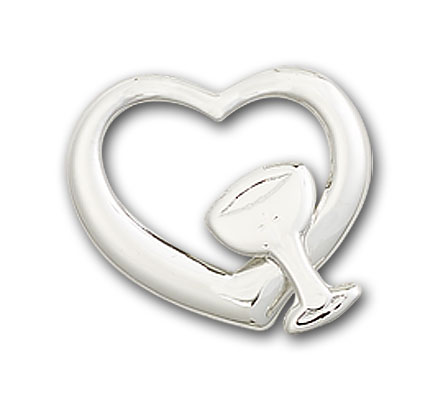 Sterling Silver Heart / Chalice Pendant